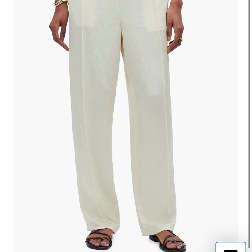 NWT Madewell Slim Pull-On Pants in Cake Batter